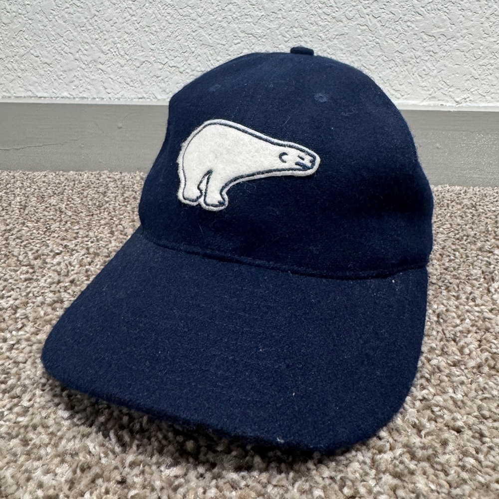 Ebbets Field Flannels Blue and White Polar Bear Baseball Hat